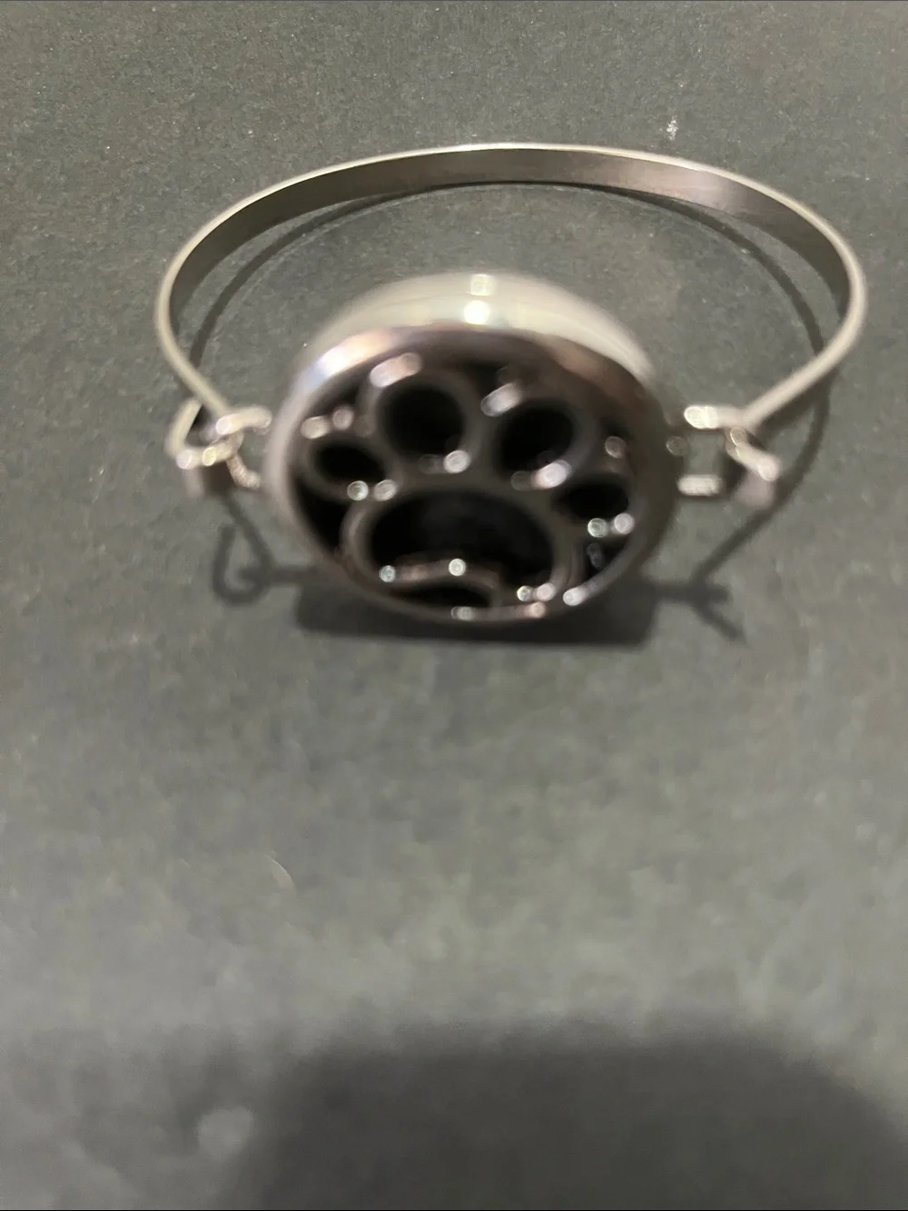 Silver Paw Print Small Pets Bracelet Diffuser
